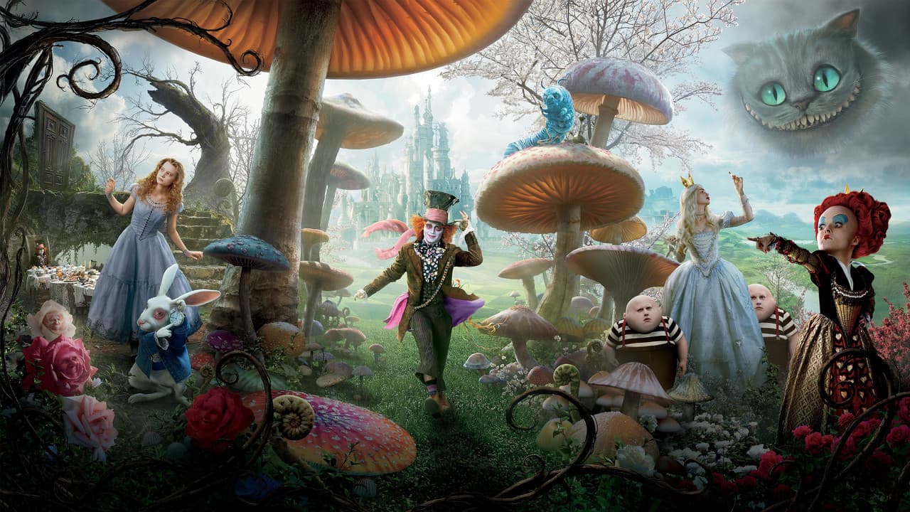 Alice in Wonderland backdrop